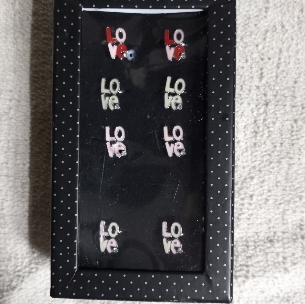 Paparazzi love ring set of 8 lot all are adjustable size